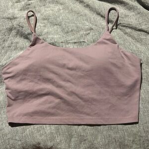 Light purple built in bra, crop top